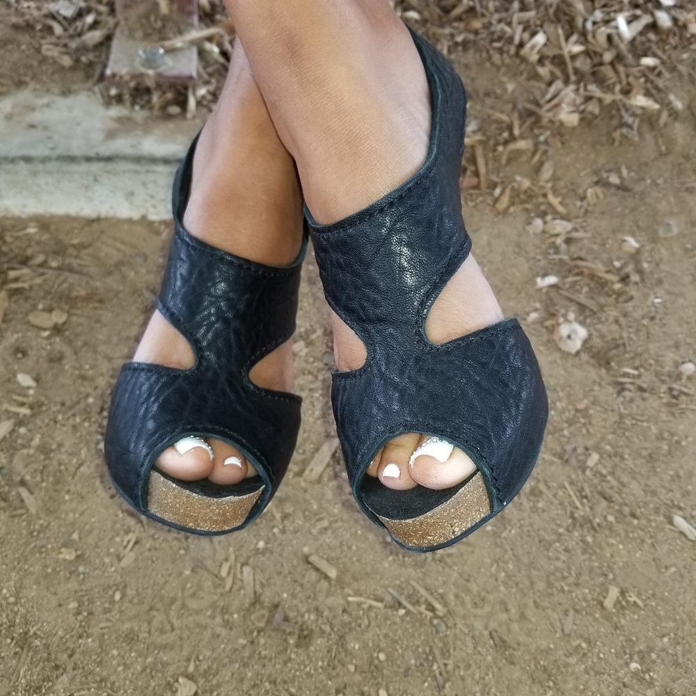 Pedro Garcia Black leather heels size 36.5